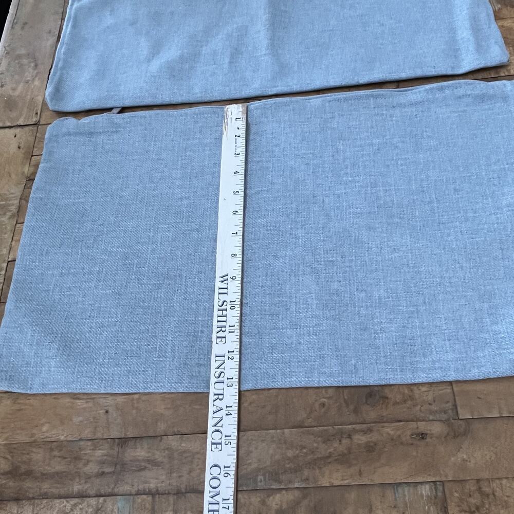 Ikea HYLTARP pillow Cover 13 in x 23 in Blue Gray Open Unused